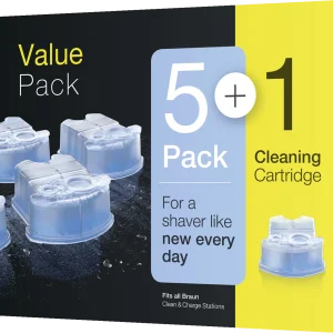 Braun Clean & Renew Reinigungskartuschen Lemon Fresh, Promo-Pack 5+1 8