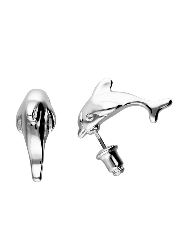 Accessories Verspielter Ohrstecker Mit Delfin-Motiv 1