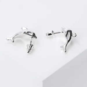Accessories Verspielter Ohrstecker Mit Delfin-Motiv 6
