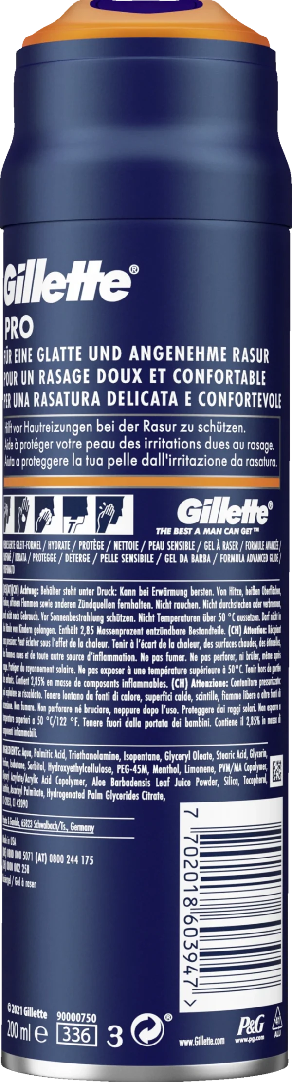 Gillette® Pro Rasiergel Sensitive 3