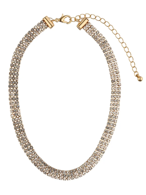 Accessories Kette Mit Strasssteinen 1