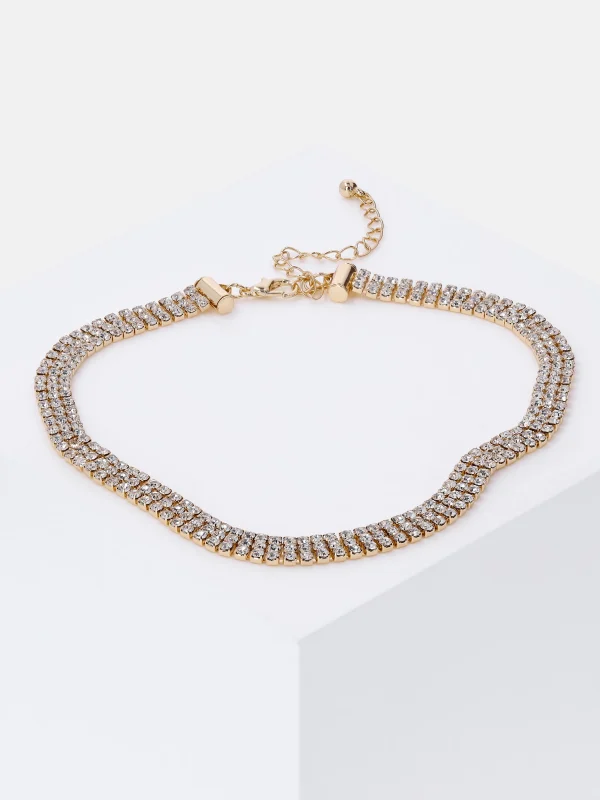 Accessories Kette Mit Strasssteinen 3